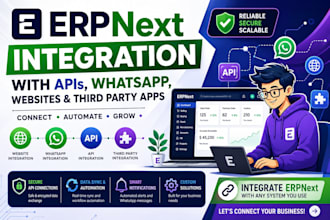 integrate erpnext with apis, whatsapp, websites and third party apps
