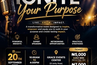 design a professional business or promotional flyer