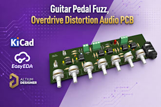 design guitar pedal fuzz, audio pcb overdrive distortion electronic device