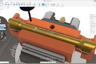 design fusion 360 cad models for mechanical parts, cnc and 3d printing