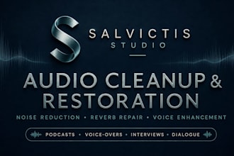 clean, restore and enhance your audio or voice