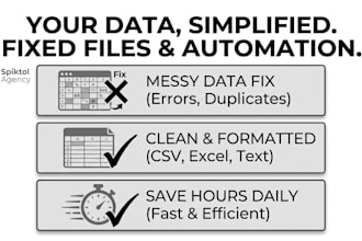 fix your data, process files, and save your time