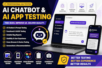 test your ai chatbot ai app saas provide detailed bug reports