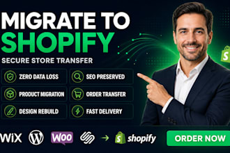 wix to shopify wordpress to shopify woocommerce to shopify squarespace migration