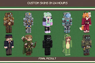 create custom minecraft skin for you