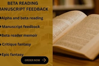 be your beta reader manuscript critic and provide detailed feedback