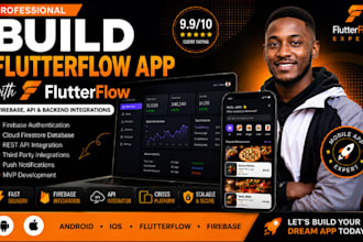 build a flutterflow mvp mobile app with firebase