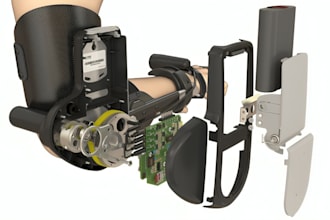 design smart ring, fitness tracker wearable cad modeling rendering in solidworks