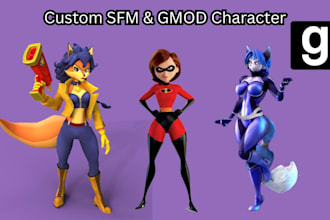 port, rig your model from blender to sfm source filmmaker or garrys mod aka gmod