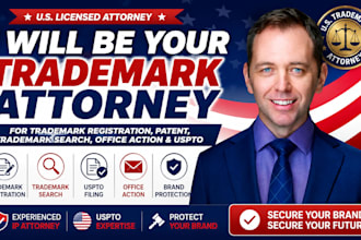 be your trademark attorney for trademark registration patent trademark search