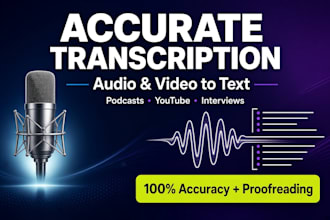 accurately transcribe audio and video to text very fast