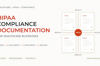 prepare hipaa compliance documentation for healthcare businesses
