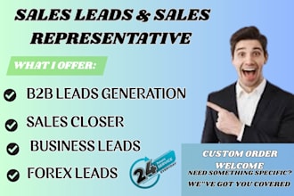 sale close targeted b2b lead generation, forex leads, business lead
