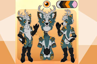 furry reference sheet furry nfsw ref sheet fursona furry oc character design