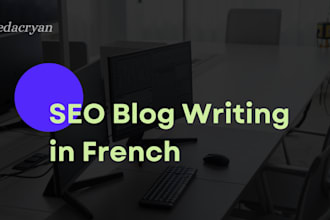 write SEO optimized blog articles in french