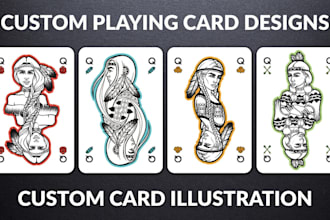 custom playing card 52 card deck poker card tarot card game card box blackjack