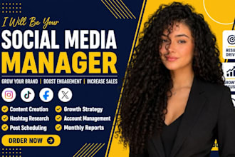 be your social media manager social media markerting marketing manager