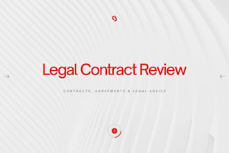 be your professional legal consultant and draft contracts
