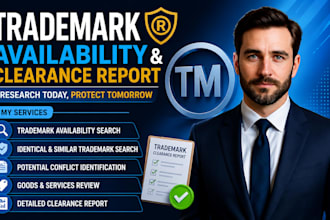 provide a trademark availability and clearance report
