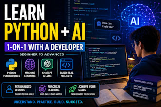 teach you python, ai, machine learning, or coding