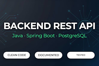 develop backend rest API with java spring boot or python fastapi