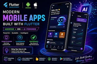 do flutter mobile app development android ios and ai app development