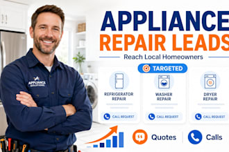 generate home appliance leads maintenance service appliance repair leads fb ads