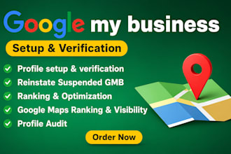 optimize set up your google my business listing, local seo gmb maps ranking, gbp