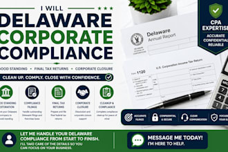 restore delaware good standing, file final tax return and handle irs compliance