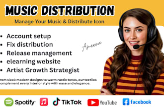 music distribution fix music distrokid social media manager cd baby spotify prom
