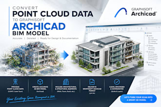 convert point cloud data to graphisoft archicad bim model