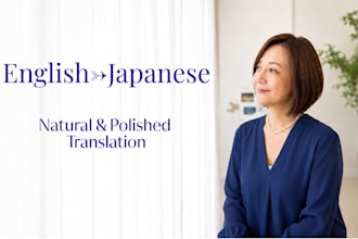 translate english to natural japanese