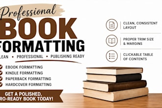 do book design and KDP book formatting for print publishing