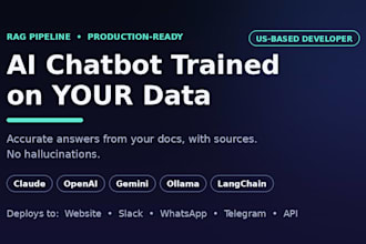 build an ai chatbot trained on your data with rag pipeline