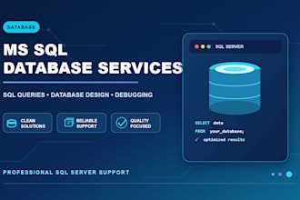 create and manage microsoft sql server databases and queries