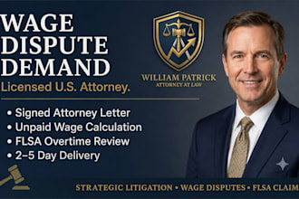 draft and sign employment law wage dispute demand letter