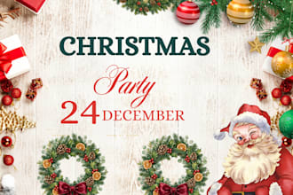 do christmas flyer, christmas and new year greeting cards