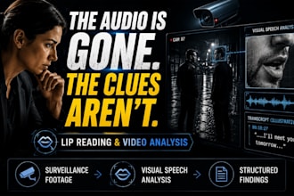 lip read cctv and surveillance videos with transcription and analysis