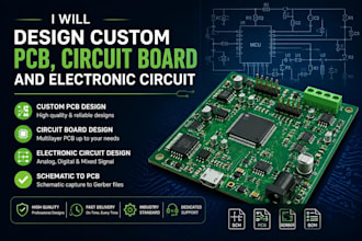 design custom pcb,circuit board and electronic circuit