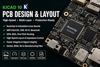 design high speed multilayer pcb in kicad, mipi, usb, rf, and qfn