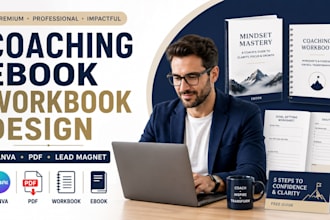 coaching ebook canva, canva ebook, canva workbook, canva ebook design