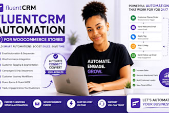 fluentcrm automation woocommerce email automation customer journey wordpress CRM