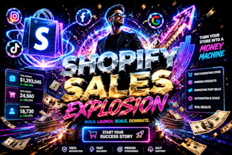 boost shopify store sales shopify promotion ecommerce marketing or dropshipping
