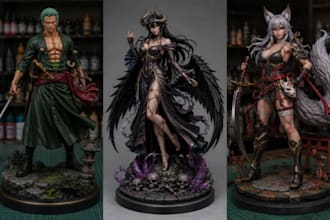 3d print and paint warhammer 40k, 3d miniature, tabletop figurine anime and ship