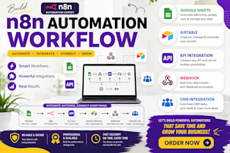 build n8n automation workflow API integration webhook google sheets airtable CRM