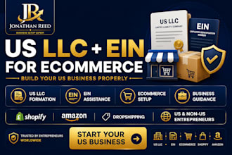 help with US llc and ein setup for ecommerce businesses