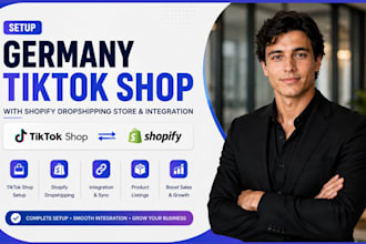 setup germany tiktok shop with shopify dropshipping store and integration