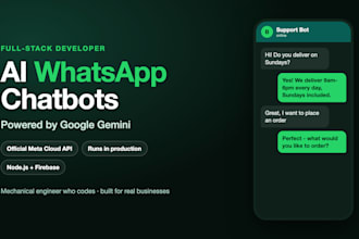 build an ai whatsapp chatbot with gemini for your business