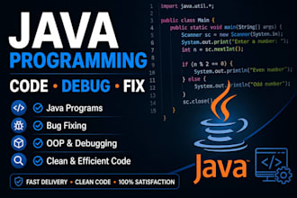 write java code, and fix programming errors