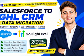 salesforce to ghl CRM data migration contact pipeline custom fields import
